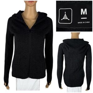 Triple Aught Design Women Medium Artemis Hoodie Merino Wool Jacket Gray Slim Fit